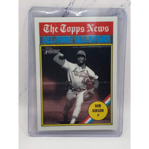 Bob Gibson 2025 Topps Heritage #342 All-Time All-Stars Chrome Cardinals